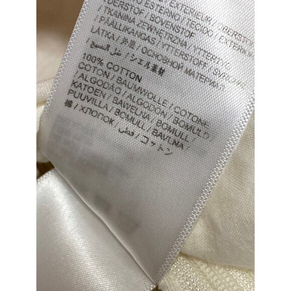 Farm Rio Women's White Floral Lace Embroidered Long Balloon Sleeve Blouse Top M - Picture 6 of 6